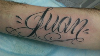 Tatuaje del nombre Juan - Tatuajes de Nombres