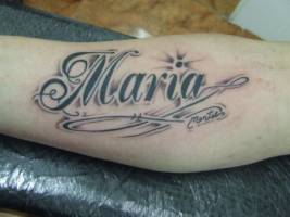 Tatuaje del nombre Maria
