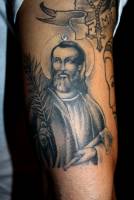 Tatuaje de un santo